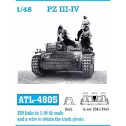 ATL-4805 1/48 WWII ドイツ III号戦車/IV号戦車用 履帯（1941-1944年） [プラモデル用パーツ]
