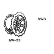 AW-22 1/35 WWII ドイツ sWS重ハーフトラック用 起動輪 [プラモデル用パーツ]