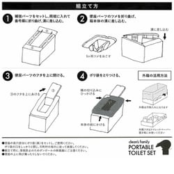 １０年保存クリーンズファミリー簡易トイレ付トイレセット１００回　MHCF-301 楽天市場】クリーンズファミリー 簡易トイレ付トイレセット 100
