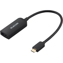 USB Type-C - DisplayPort 変換アダプター 4K60Hz ブラック AD-CDPBK3