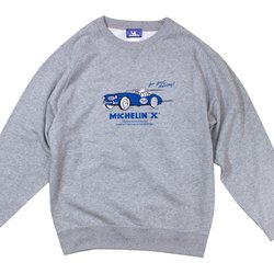 Crewneck sweat/MICHELIN X/Gray/L 227004