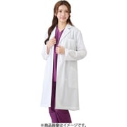 ドクターコート レディース Lサイズ 白衣 長袖 女性 女性用 レディースドクターコート 診察衣 医療 看護 クリニック 医師 医者 研修 研修医 実習 実験 医療コート MY-DCL01 L
