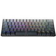 コンパクトキーボード ラピッドトリガー機能搭載 英語61キー ブラック/グレー K617GGB-RGB-M-SE