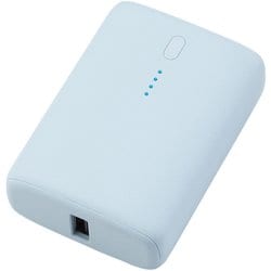 モバイルバッテリー 10000mAh 大容量 小型 PD 最大20W 入出力（ USB Type-C ×1） 出力（ USB-A ×1） PSE適合 【 iPhone Android スマホ タブレット 等対応 】 バッテリー ＆me ペールブルー DE-C56L-10000BU