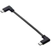 USB Type-C ケーブル< USB-C to USB-C > 短い 0.1m L字 フラット PD 60W 急速充電 【 タイプC ポート搭載 iPhone Android Galaxy Xperia iPad MacBook 等対応 】 モバイルバッテリー 向け 充電ケーブル ブラック MPA-CCLL01BK