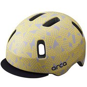ARCA（アルカ） マットアートイエロー 47～50cm（未満） 安全規格 SGマーク [自転車ヘルメット]