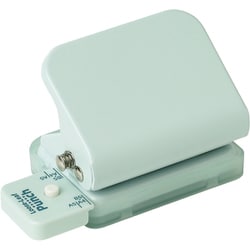 ルーズリーフパンチ 6穴式 ライトブルー コンパクト SP-8701-LB