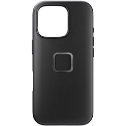 M-MC-BU-BK-1 [エブリデイ ケース iPhone 16 Pro ブラック/クラリーノ]