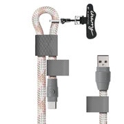 充電ケーブル内蔵 ショルダーストラップ ピンク Charry-MP-AC