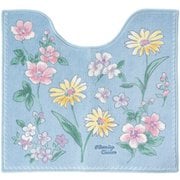 ブルーミングシーズン トイレマット 約縦55cm×横60cm ブルー