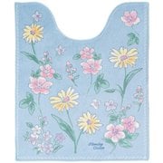 ブルーミングシーズン ロングトイレマット 約縦75cm×横63cm ブルー