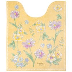 ブルーミングシーズン ロングトイレマット 約縦75cm×横63cm イエロー