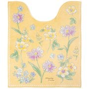 ブルーミングシーズン ロングトイレマット 約縦75cm×横63cm イエロー