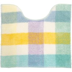 Palette ミドルトイレマット 約縦55cm×横60cm グリーン