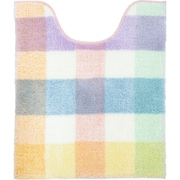 Palette ロングトイレマット 約縦70cm×横58cm ピンク