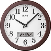 アナデジ自動点灯掛時計 明夜 W-810 BR-Z