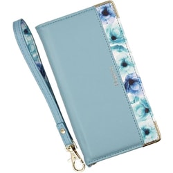 BL-PIX9PX-CB [Google Pixel9 Pro XL 用 ケース 手帳型 ブルーミー スマホケース フラワー エレガンテ Elegante/クラウディブルー]