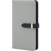 BD-IP16-GR [iPhone 16 用 ケース 手帳型 ベルテッド スマホケース シンプル スタンド機能 エレガンテ Elegante/グレー]