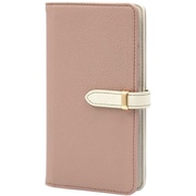 BD-IP16-GP [iPhone 16 用 ケース 手帳型 ベルテッド スマホケース シンプル スタンド機能 エレガンテ Elegante/グレイッシュピンク]