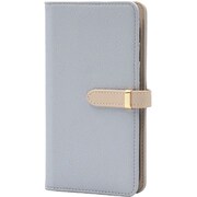 BD-IP16-IG [iPhone 16 用 ケース 手帳型 ベルテッド スマホケース シンプル スタンド機能 エレガンテ Elegante/アイスグレー]