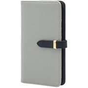 BD-IP16PS-GR [iPhone 16 Plus 用 ケース 手帳型 ベルテッド スマホケース シンプル スタンド機能 エレガンテ Elegante/グレー]