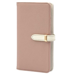 BD-IP16PS-GP [iPhone 16 Plus 用 ケース 手帳型 ベルテッド スマホケース シンプル スタンド機能 エレガンテ Elegante/グレイッシュピンク]