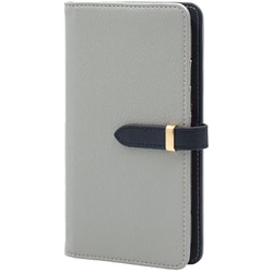 BD-IP16P-GR [iPhone 16 Pro 用 ケース 手帳型 ベルテッド スマホケース シンプル スタンド機能 エレガンテ Elegante/グレー]