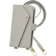 2Way-PIX9PX-PE [Google Pixel9 Pro XL 用 ケース 手帳型 2Way スマホショルダー スマホケース シンプル くすみカラー エレガンテ Elegante/ペールグレー]