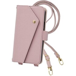 2Way-PIX9PX-GP [Google Pixel9 Pro XL 用 ケース 手帳型 2Way スマホショルダー スマホケース シンプル くすみカラーエレガンテ Elegante/グレイッシュピンク]