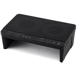 2口IHコンロ 脚付 ブラック IHK-WKT41S-B