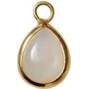 Ludique White Moon Stone Gold ピアス ランニング アクセサリ 1点(片耳用) LD-WMS-YG