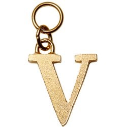 LD-LT-V-YG Ludique Lettres V Gold