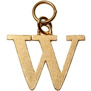 LD-LT-W-YG Ludique Lettres W Gold