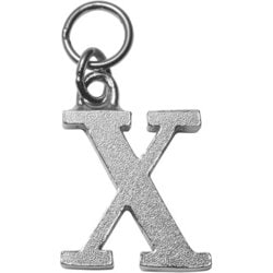 LD-LT-X-SV Ludique Lettres X Silver