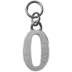 LD-LT-0-SV Ludique Lettres 0 Silver