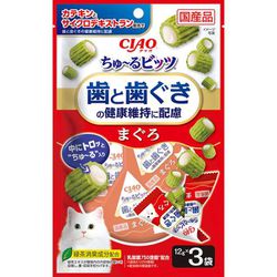 ちゅーるビッツ 歯と歯ぐきの健康維持に配慮 まぐろ [猫用 12g×3袋]