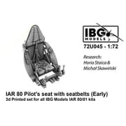 PBU7245 1/72 I.A.R. 80/81用シートベルト付き座席 1941年型 3Dプリント IBG用（72U045） [プラモデル用パーツ]