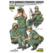 CJ16019 1/16 米 M113兵員装甲車ベトナム戦 乗員4体 [プラモデル用パーツ]
