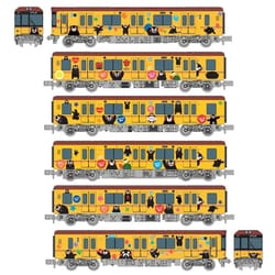 6092 東京メトロ銀座線1000系 くまモンラッピング6両セット鉄道模型 東京メトロ銀座線1000系くまモンラッピング6両セット 品番：6092