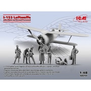 ICM 48094 1/48 ドイツ空軍 I-153 チャイカ w/パイロット＆グランドクルー [組立式プラスチックモデル]
