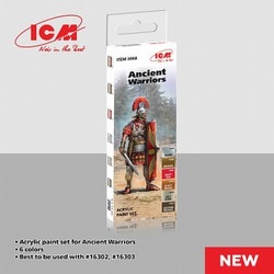 ICM 3068 古代戦士用 アクリルカラーセット [プラモデル用塗料]
