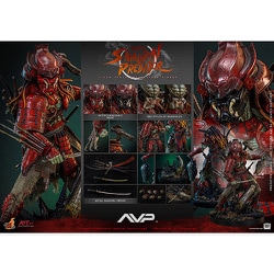 【未使用】HOTTOYS サムライプレデター フィギュア アーティスト・コレクション】『エイリアンVS.プレデター』1/6