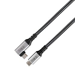 USB4 Type-C to Type-C ケーブル 100w 片L型 U4-100WCC10L