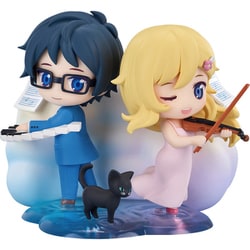 Qset+ 四月は君の嘘 宮園かをり＆有馬公生 [塗装済完成品フィギュア 全高約85mm ノンスケール]