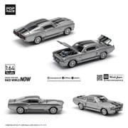 PR640195 1/64 1967 SHELBY MUSTANG GT500 GREY/BLACK [ダイキャストミニカー]