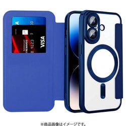 RM-16MGPL-NV [ロイヤルモンスター iPhone 16 Plus用 Magsafe対応手帳型ケース カードポケット付き]