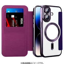 RM-16MGPL-PP [ロイヤルモンスター iPhone 16 Plus用 Magsafe対応手帳型ケース カードポケット付き]