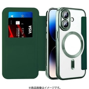 RM-16MGPL-DG [ロイヤルモンスター iPhone 16 Plus用 Magsafe対応手帳型ケース カードポケット付き]