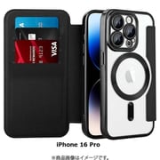 RM-16MGPR-BK [ロイヤルモンスター iPhone 16 Pro用 Magsafe対応手帳型ケース カードポケット付き]