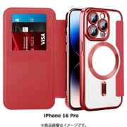 RM-16MGPR-RD [ロイヤルモンスター iPhone 16 Pro用 Magsafe対応手帳型ケース カードポケット付き]